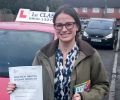  Casey with Driving test pass certificate